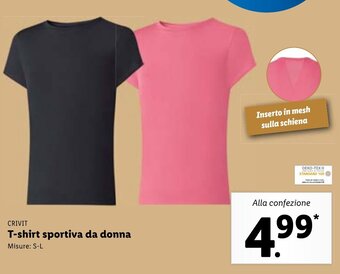 Lidl Crivit T-shirt sportiva da donna S-L offerta