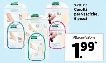 Lidl Sensiplast Cerotti per vesciche, 6 pezzi offerta