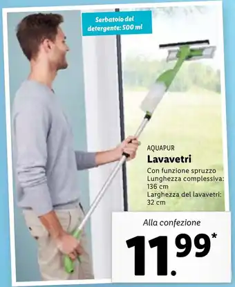 Lidl Aquapur Lavavetri 136 cm, 32 cm offerta