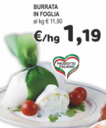 Crai Burrata in Foglia offerta