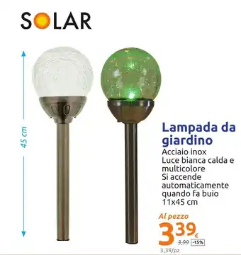 Action Lampada da giardino 11x45 cm offerta
