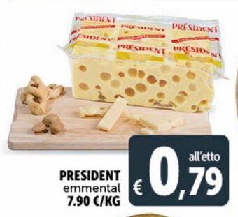 Deco Supermercati Président emmental offerta