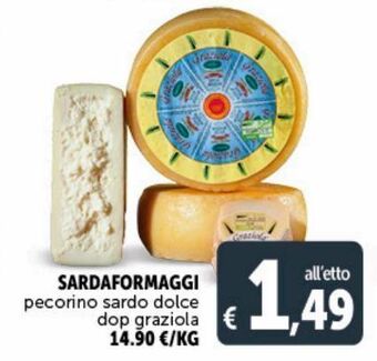 Deco Supermercati Sardaformaggi pecorino sardo dolce dop graziola offerta