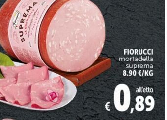 Deco Supermercati Fiorucci mortadella suprema offerta
