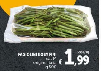 Deco Supermercati Fagiolini boby fini 500 g offerta