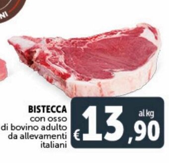 Deco Supermercati Bistecca con osso di bovino adulto da allevamenti italiani offerta
