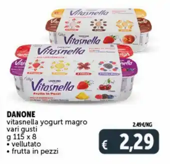 Deco Supermercati Danone VitaSnella yogurt magro vari gusti 115 g x 8 offerta