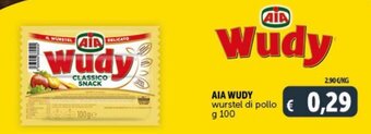 Deco Supermercati Aia wudy würstel di pollo 100 g offerta