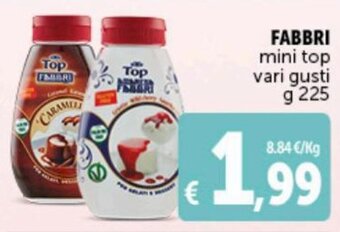 Deco Supermercati Fabbri mini top vari gusti 225 g offerta