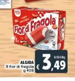 Deco Supermercati Algida 8 fior di fragola 408 g offerta