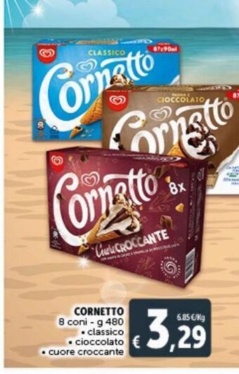 Deco Supermercati Cornetto 8 coni - 480 g offerta