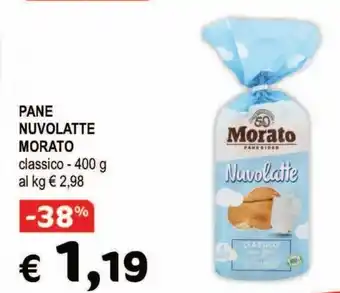 Crai Morato Pane Nuvolatte classico 400 g offerta
