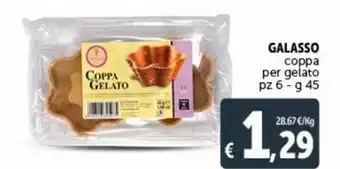 Deco Supermercati Galasso coppa per gelato 6 pz - 45 g offerta
