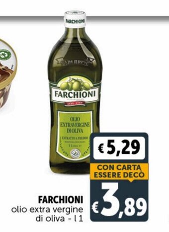 Deco Supermercati Farchioni olio extra vergine di oliva - 1 l offerta