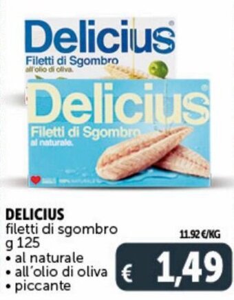 Deco Supermercati Delicius filetti di sgombro 125 g offerta