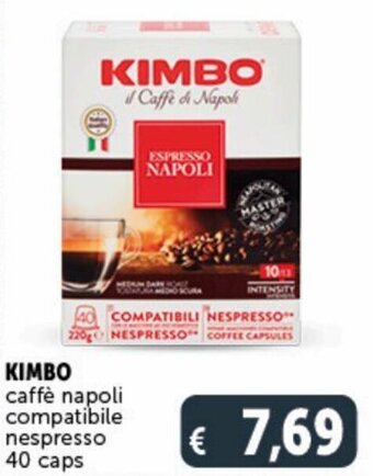 Deco Supermercati Kimbo Caffè napoli compatibile nespresso 40 caps offerta