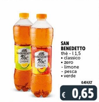 Deco Supermercati San Benedetto Thè 1,5 l offerta