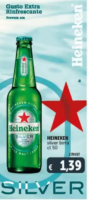 Deco Supermercati Heineken Silver birra 50 cl offerta