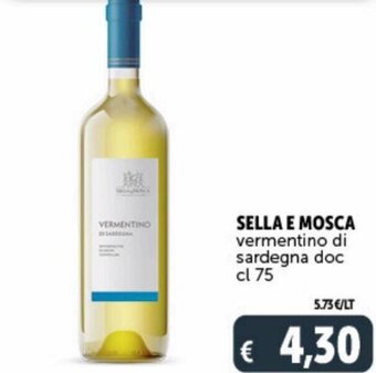 Deco Supermercati Sella e Mosca vermentino di sardegna doc 75 cl offerta