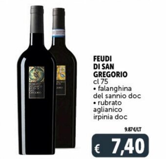 Deco Supermercati Feudi di San Gregorio 75 cl offerta