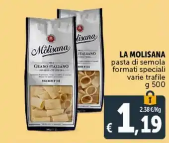 Deco Supermercati La Molisana pasta di semola formati speciali varie trafile 500 g offerta