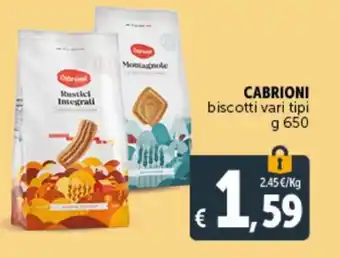 Deco Supermercati Cabrioni biscotti vari tipi 650 g offerta