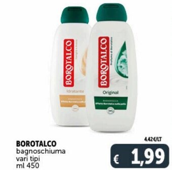 Deco Supermercati Borotalco bagnoschiuma vari tipi 450 ml offerta