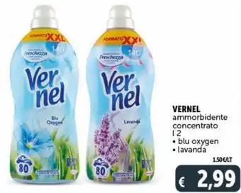 Deco Supermercati Vernel ammorbidente concentrato 2 l blu oxygen, lavanda offerta