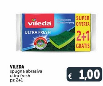 Deco Supermercati Vileda spugna abrasiva ultra fresh 2+1 pz offerta