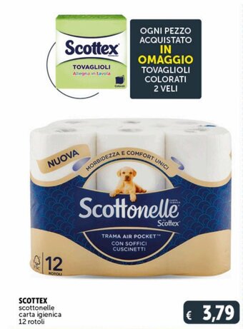 Deco Supermercati Scottex Scottonelle carta igienica 12 rotoli offerta