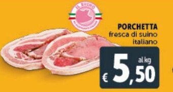 Deco Supermercati Porchetta fresca di suino italiano offerta