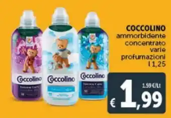 Deco Supermercati Coccolino Ammorbidente Concentrato varie profumazioni 1,25 l offerta