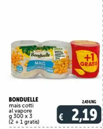 Deco Supermercati Bonduelle mais cotti al vapore offerta