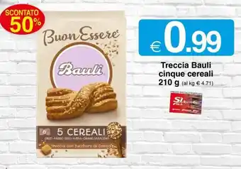Sì con te Bauli Treccia cinque cereali 210 g offerta