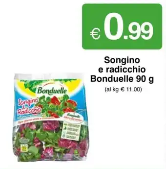 Sì con te Bonduelle Songino e radicchio 90 g offerta
