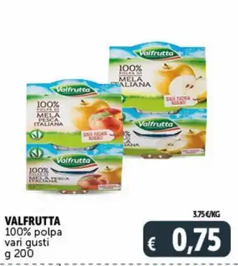 Deco Supermercati Valfrutta 100% polpa vari gusti offerta