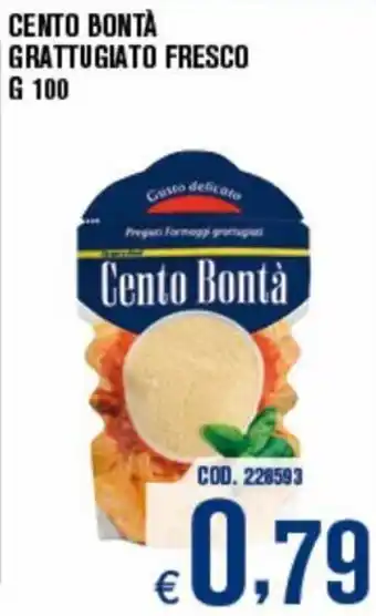 Adhoc Cento Bontà Grattugiato Fresco 100 g offerta