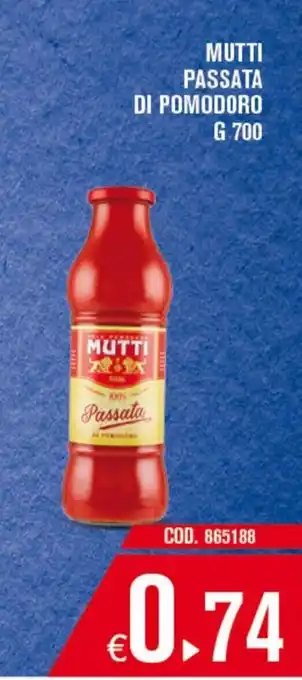 Adhoc Mutti Passata di pomodoro 700 g offerta