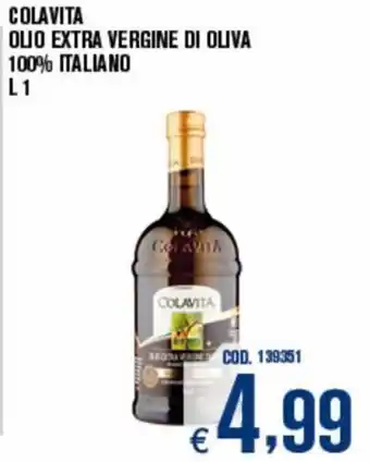 Adhoc Colavita Olio extra vergine di oliva 100% italiano 1 l offerta