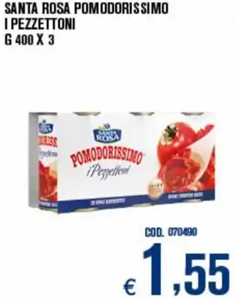 Santa Rosa Pomodorissimo I pezzettoni 400 g x 3