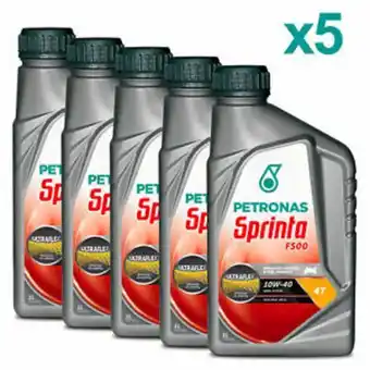 Olio motore 4 tempi semi sintetico petronas sprinta f500 10w-40 kit 5x 1l