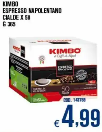 Adhoc Kimbo Espresso Napolentano Cialde X 50 G 365 offerta