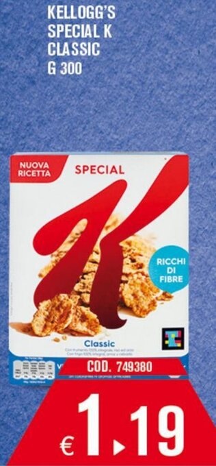 Adhoc Kellogg's Special K Classic G 300 offerta