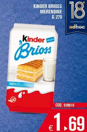 Kinder Brioss Merendine G 270