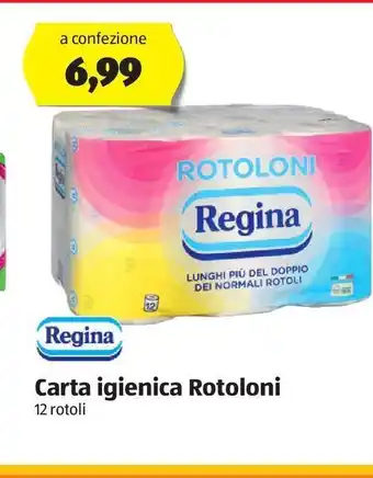 ALDI Regina carta igienica rotoloni 12 rotoli offerta