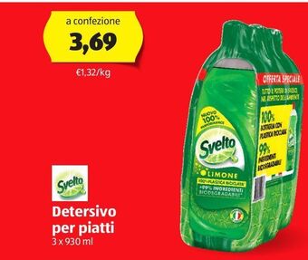 ALDI Svelto detersivo per piatti 3x930 ml offerta