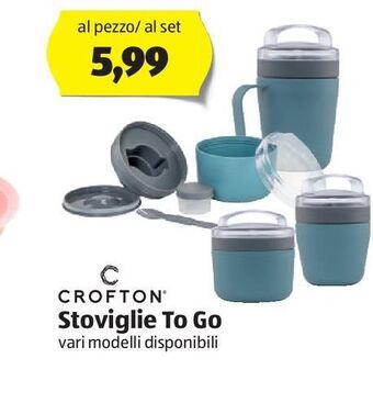 ALDI Crofton stoviglie to go offerta