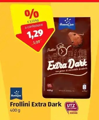 ALDI Buon ora frollini extra dark 400 g offerta