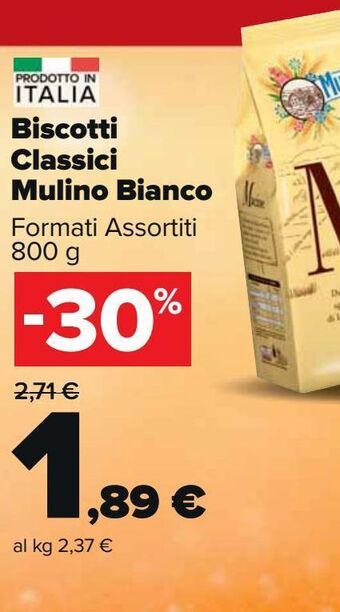 Carrefour Market Biscotti classici mulino bianco offerta