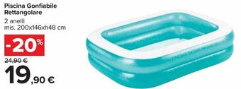 Carrefour Market Piscina gonfiabile rettangolare offerta